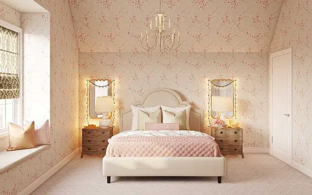 simple coquette bedroom design