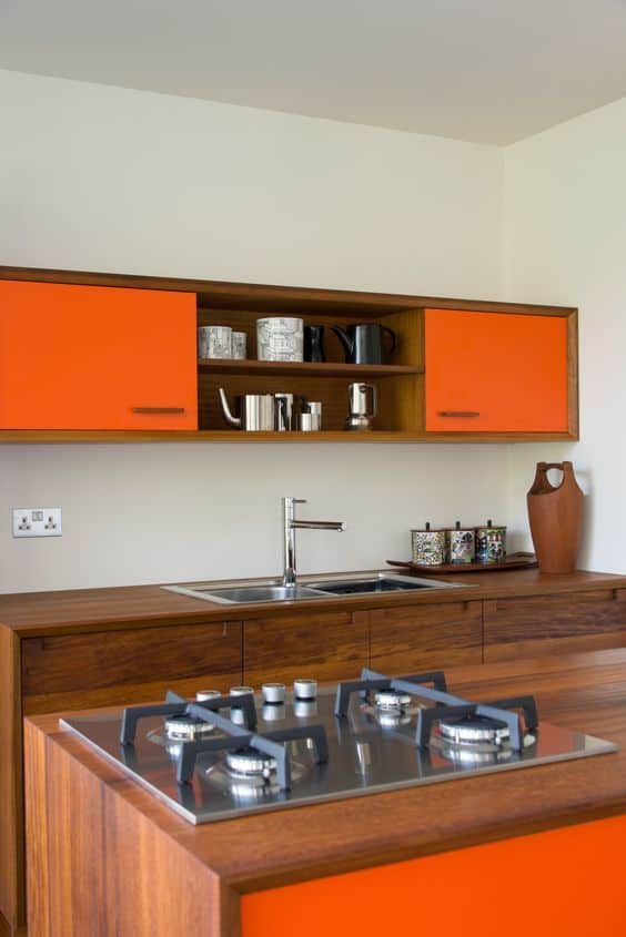 orange kitchen idea