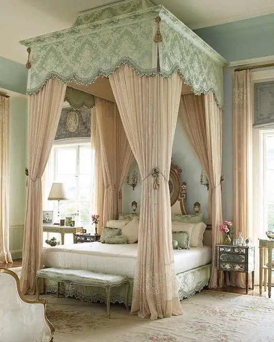 coquette bedroom decor with pastel colors