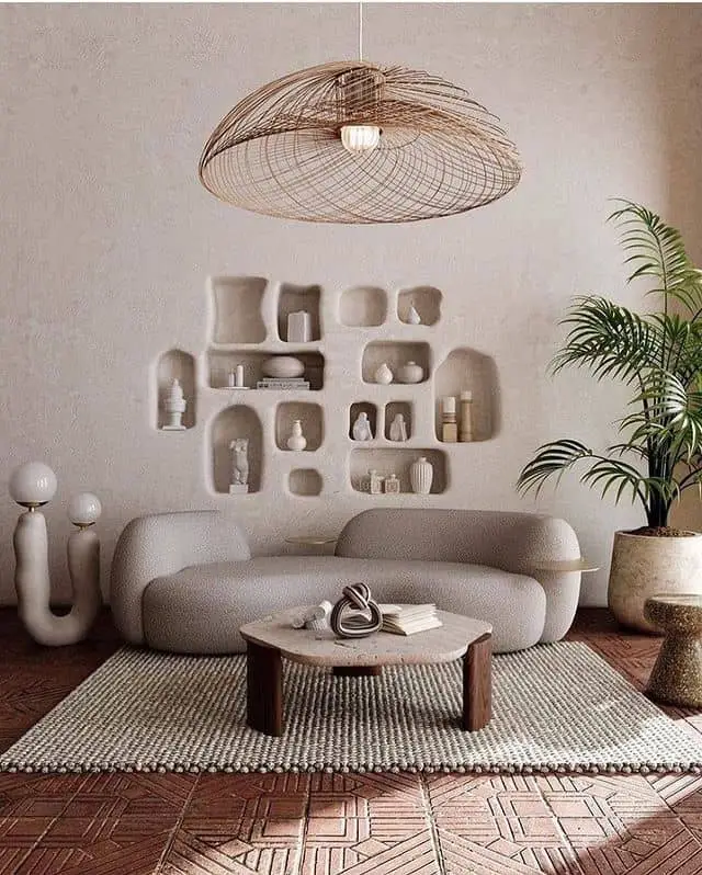 wabi-sabi living room design