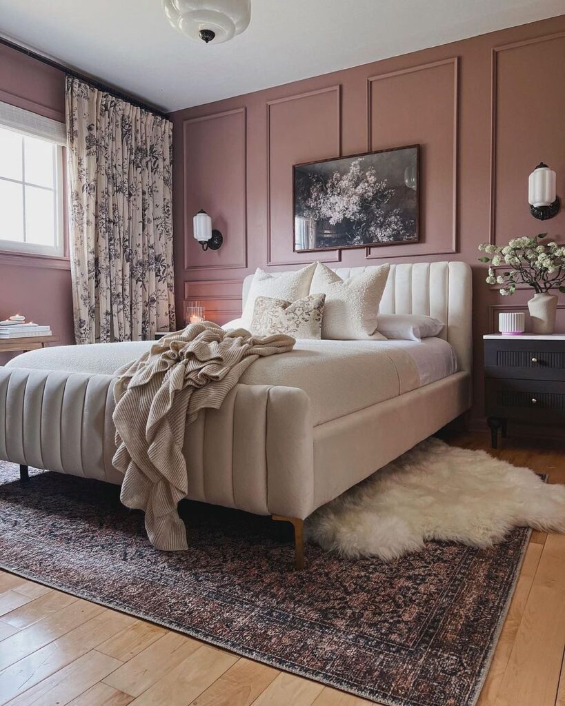 mauve bedroom idea