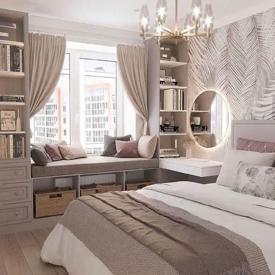 glam bedroom for women