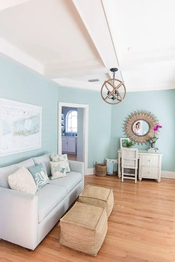beach themed living room color palette
