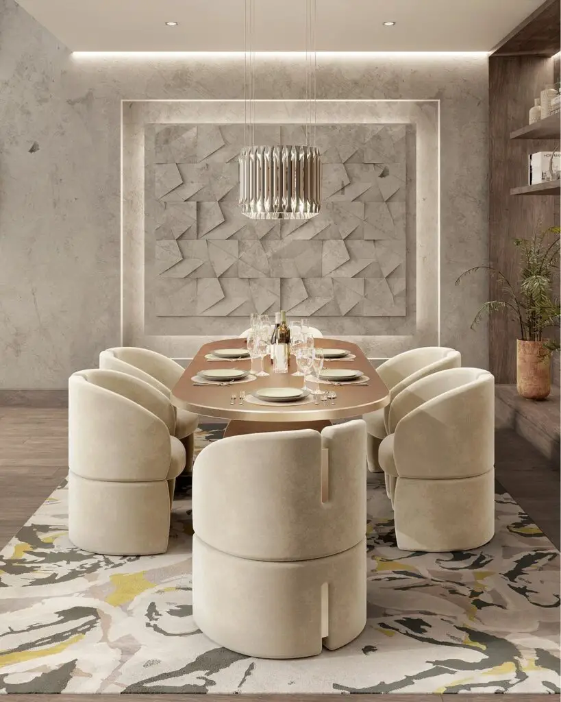 dining room rug design