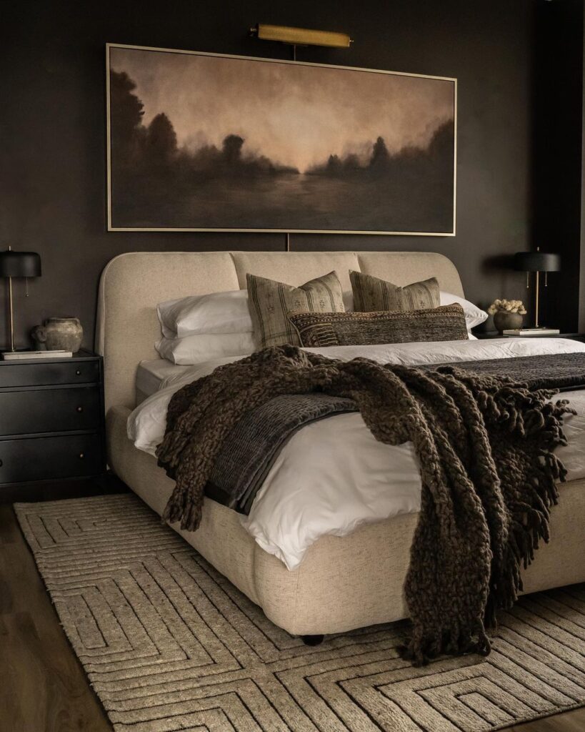 earthy bedroom design