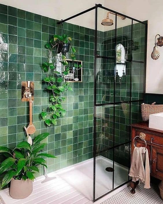 green bathroom design