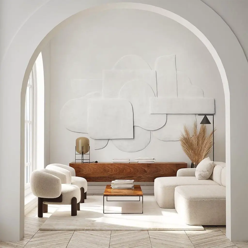 jaoandi living room design with wall decor