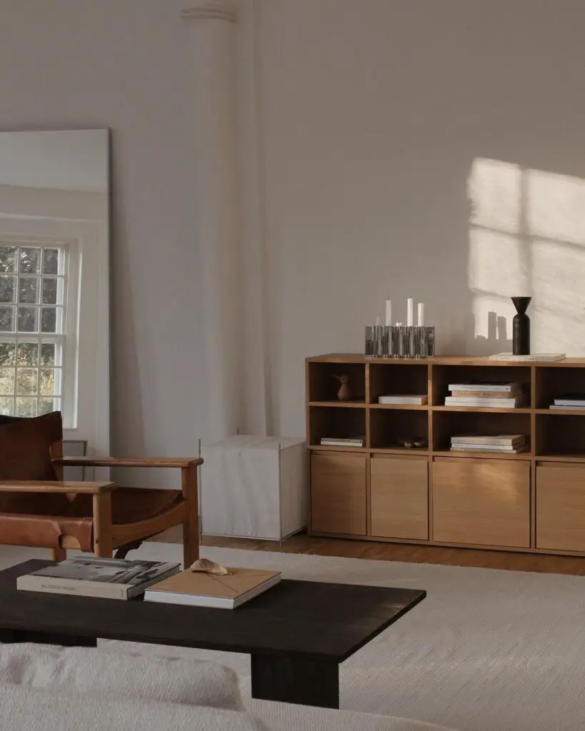 minimalist japandi living room