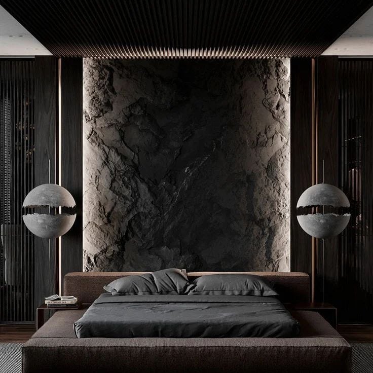 regal black bedroom idea