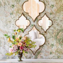 trefoil mirror decor